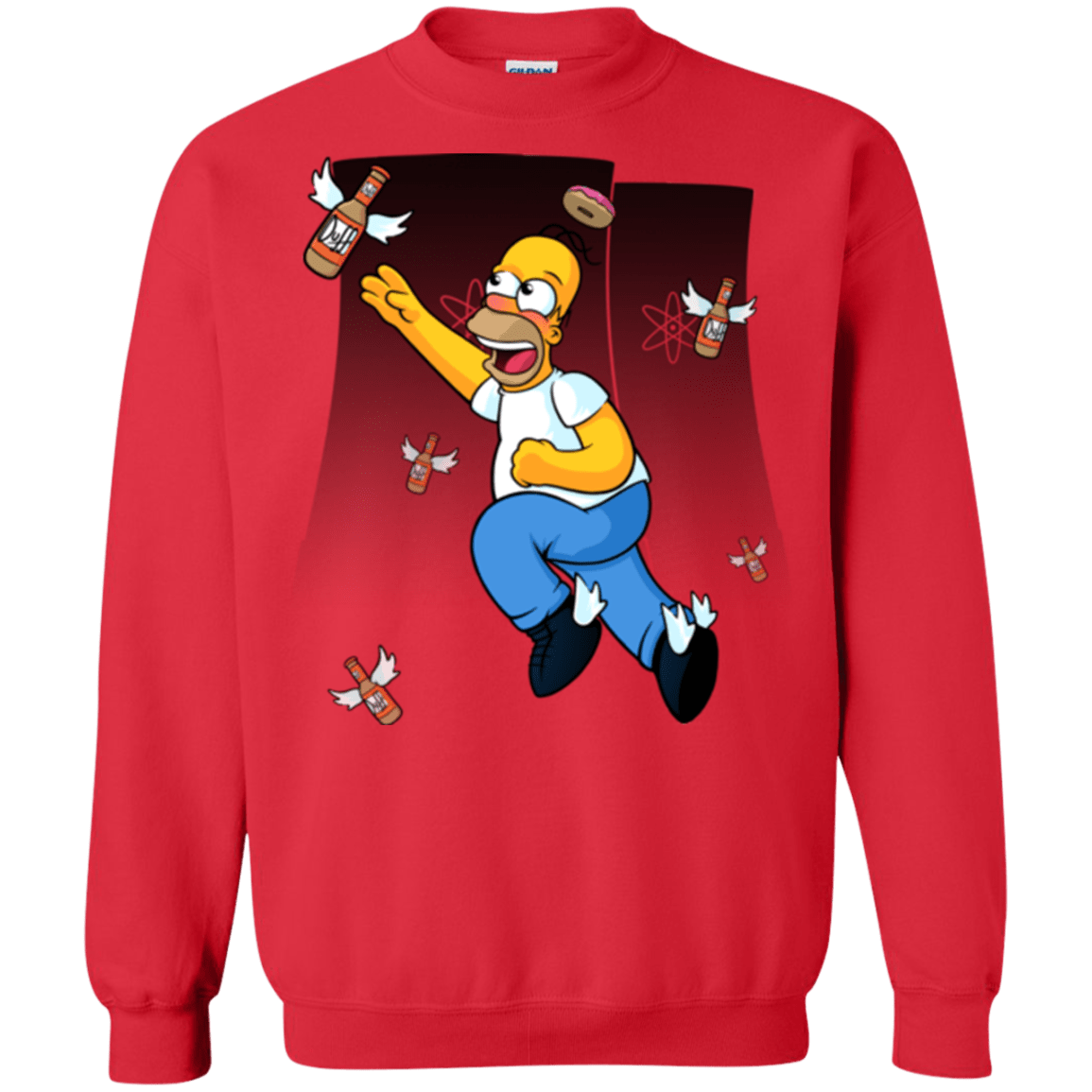 Sweatshirts Red / Small Duff Gives Wings Crewneck Sweatshirt