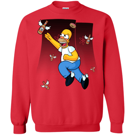 Sweatshirts Red / Small Duff Gives Wings Crewneck Sweatshirt