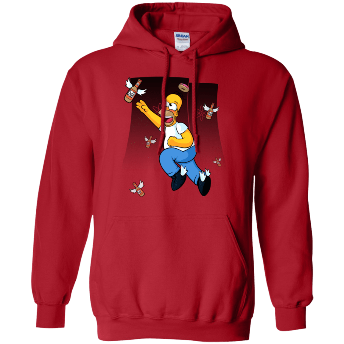 Sweatshirts Red / Small Duff Gives Wings Pullover Hoodie