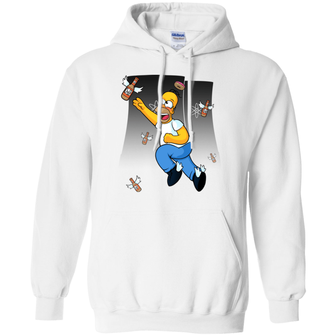 Sweatshirts White / Small Duff Gives Wings Pullover Hoodie