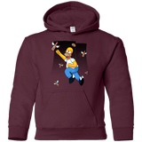 Sweatshirts Maroon / YS Duff Gives Wings Youth Hoodie
