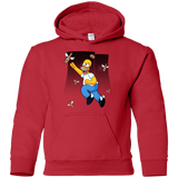 Sweatshirts Red / YS Duff Gives Wings Youth Hoodie