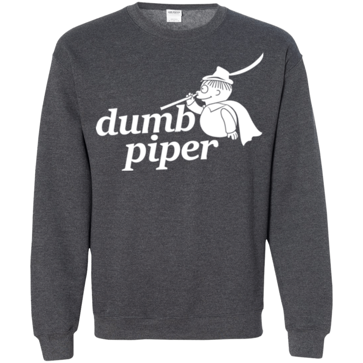 Sweatshirts Dark Heather / S Dumb Piper Crewneck Sweatshirt
