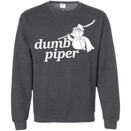 Sweatshirts Dark Heather / S Dumb Piper Crewneck Sweatshirt