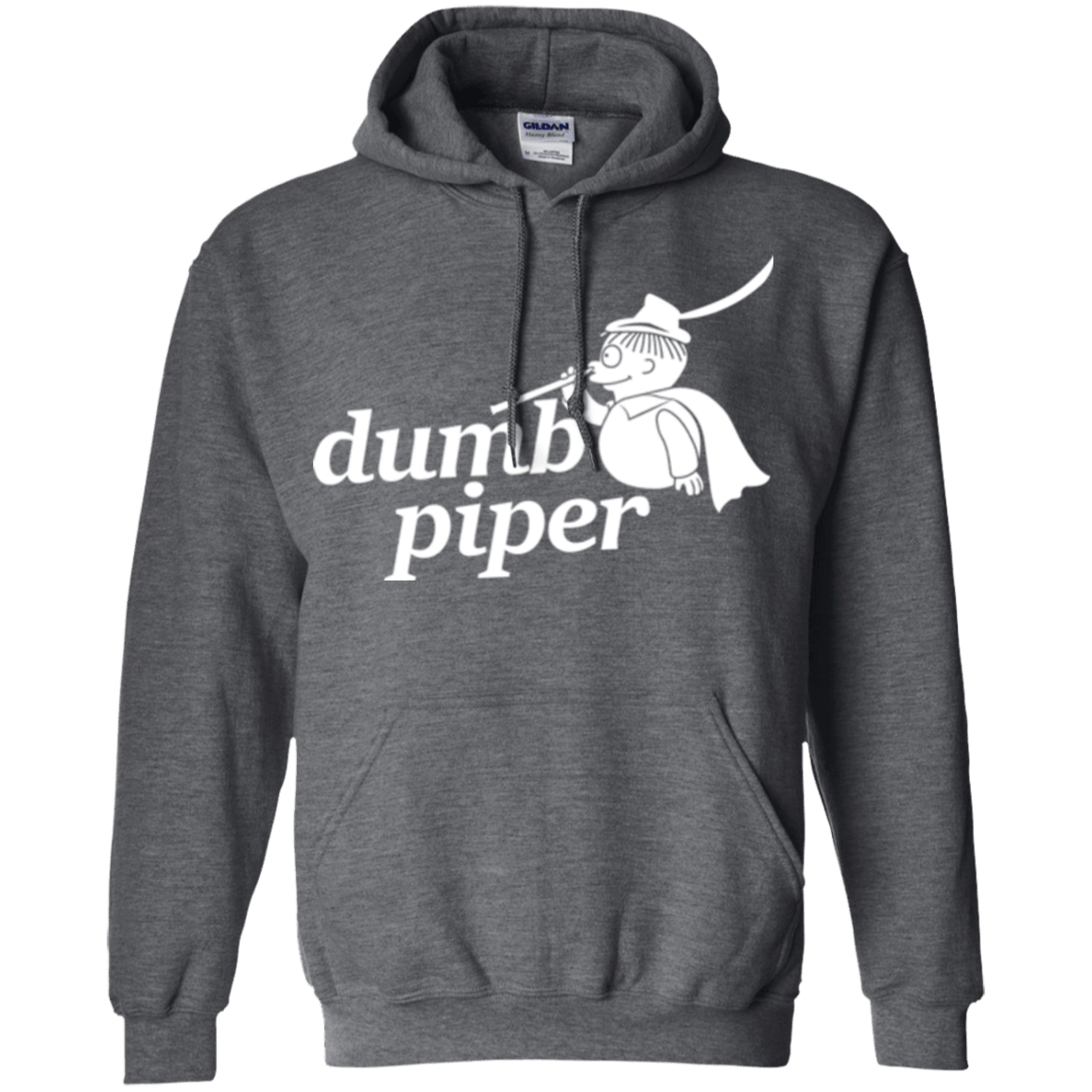 Sweatshirts Dark Heather / S Dumb Piper Pullover Hoodie