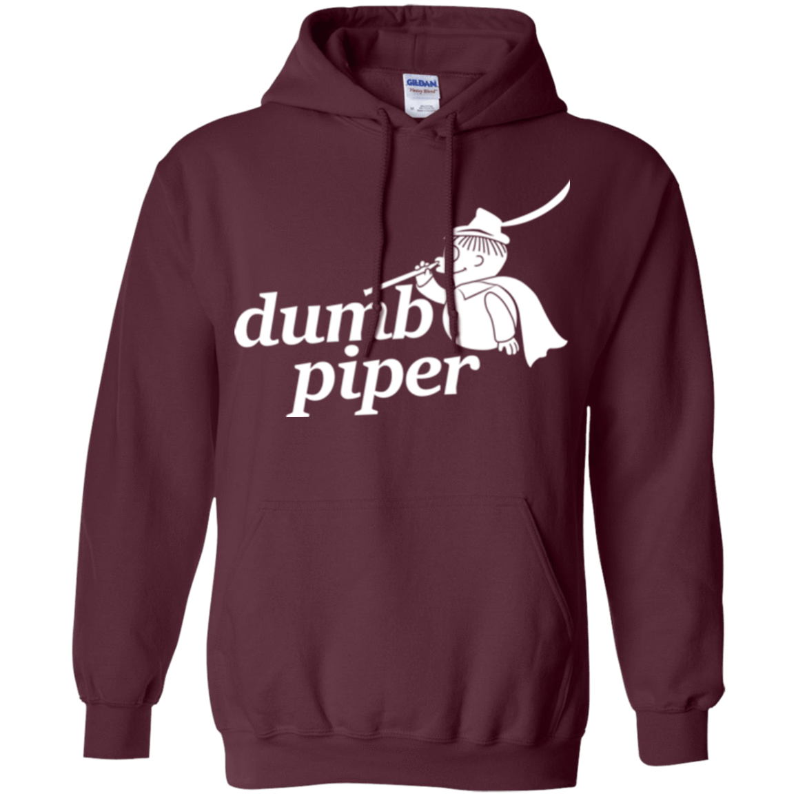 Sweatshirts Maroon / S Dumb Piper Pullover Hoodie