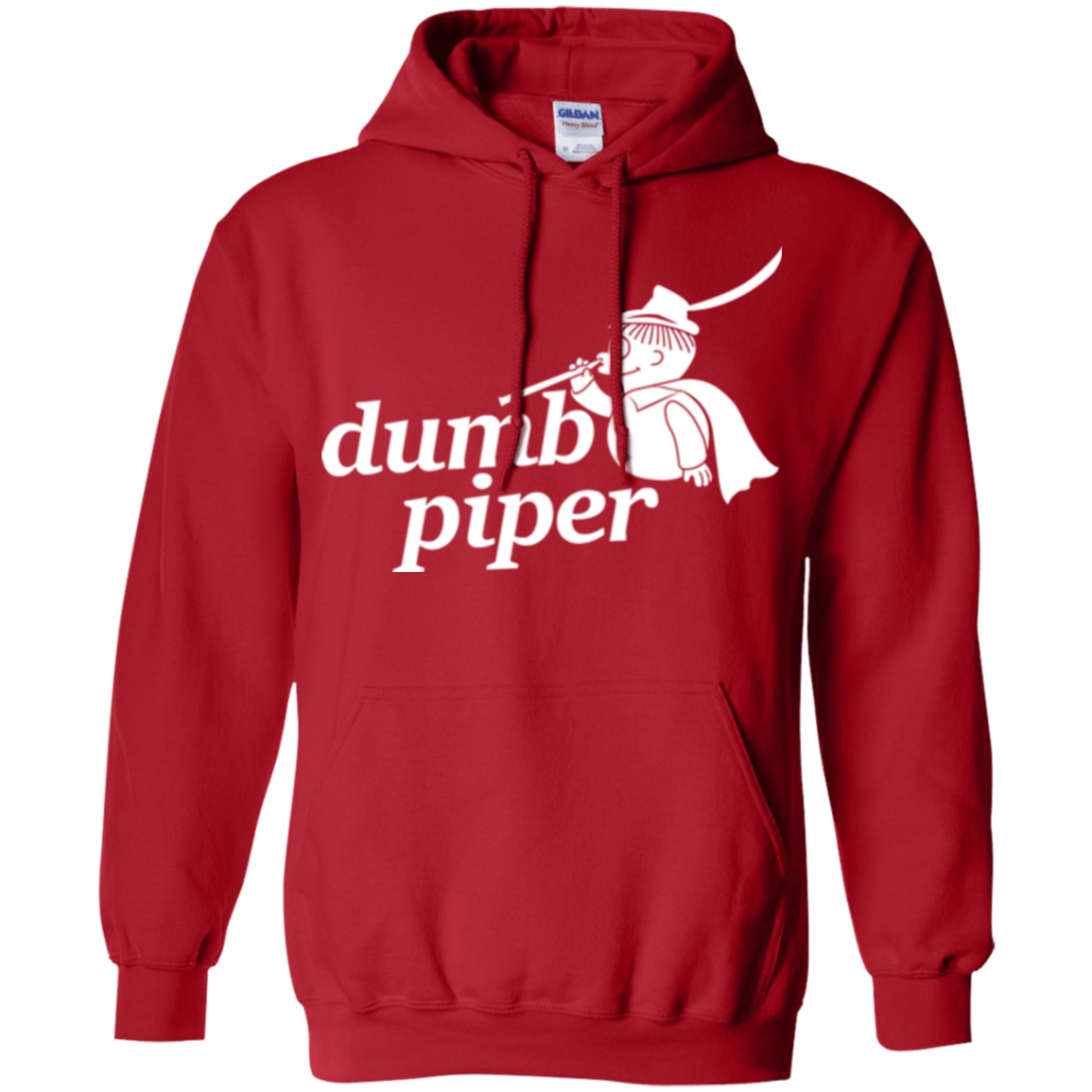 Sweatshirts Red / S Dumb Piper Pullover Hoodie