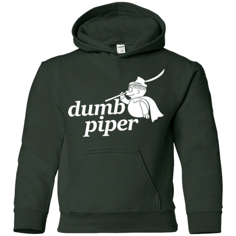 Sweatshirts Forest Green / YS Dumb Piper Youth Hoodie