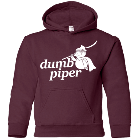Sweatshirts Maroon / YS Dumb Piper Youth Hoodie