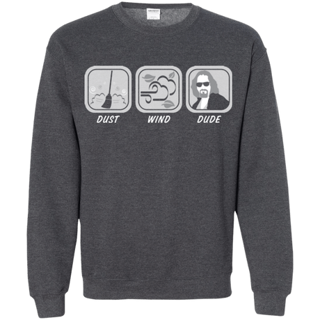 Sweatshirts Dark Heather / Small Dust Wind Dude Crewneck Sweatshirt