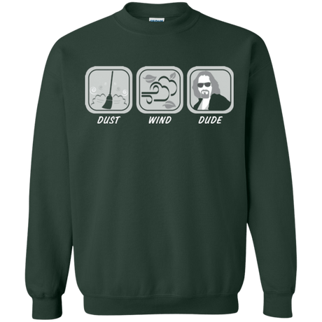 Sweatshirts Forest Green / Small Dust Wind Dude Crewneck Sweatshirt