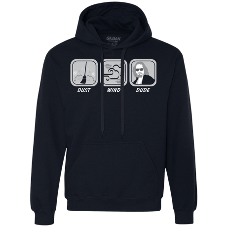 Sweatshirts Navy / Small Dust Wind Dude Premium Fleece Hoodie