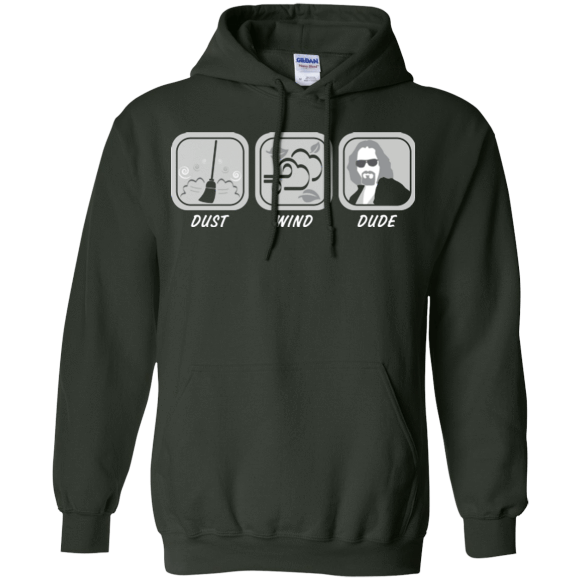 Sweatshirts Forest Green / Small Dust Wind Dude Pullover Hoodie