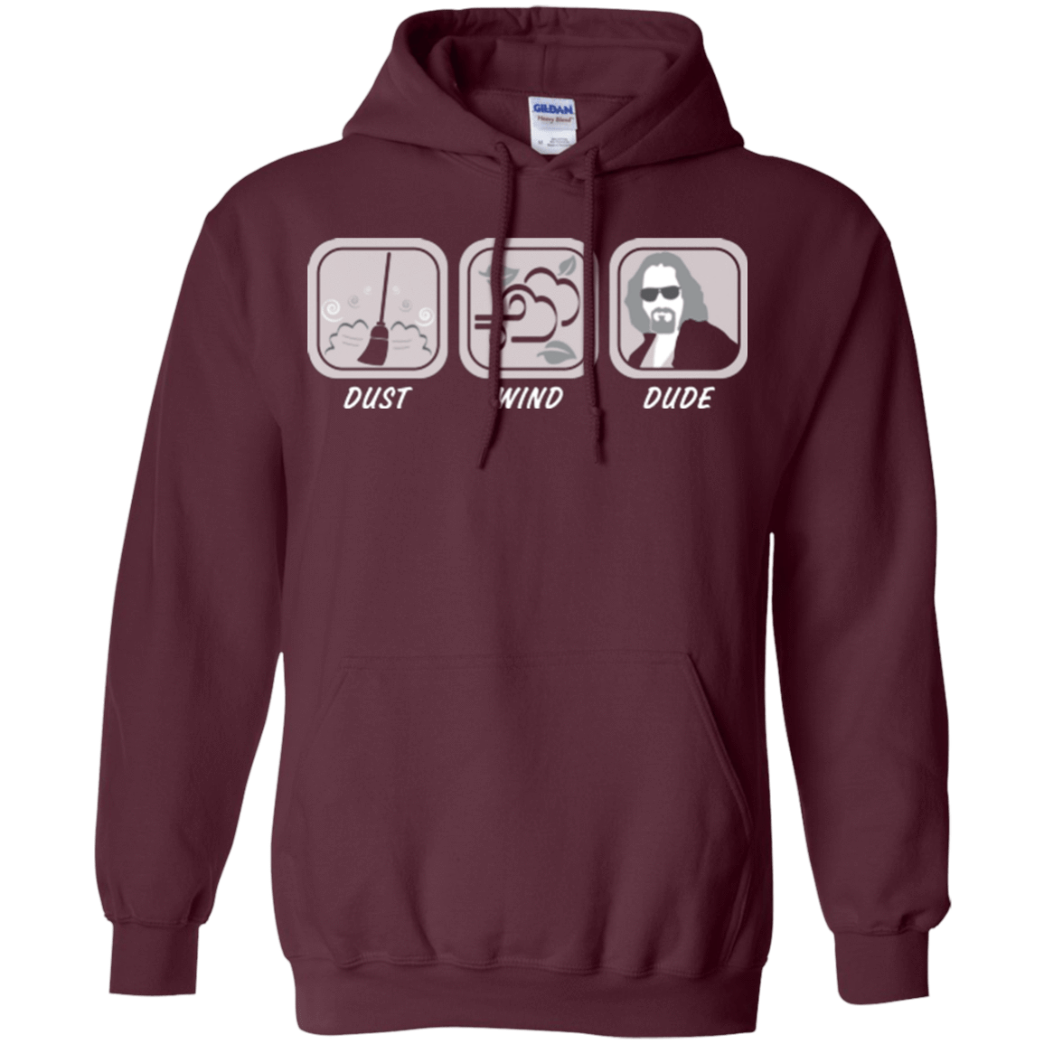 Sweatshirts Maroon / Small Dust Wind Dude Pullover Hoodie