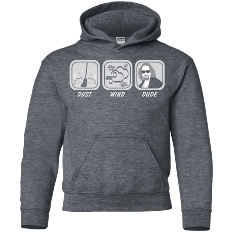 Sweatshirts Dark Heather / YS Dust Wind Dude Youth Hoodie