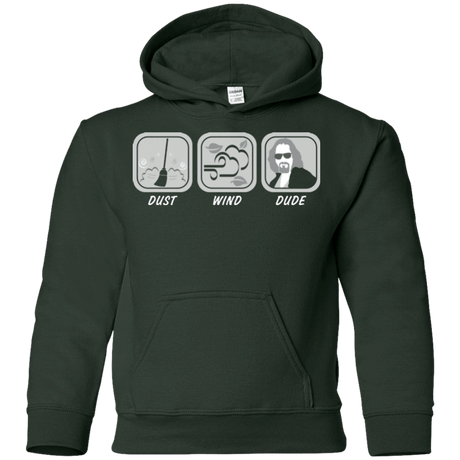 Sweatshirts Forest Green / YS Dust Wind Dude Youth Hoodie