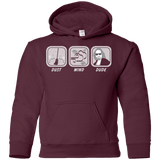 Sweatshirts Maroon / YS Dust Wind Dude Youth Hoodie