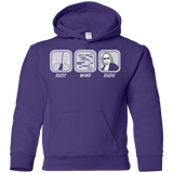 Sweatshirts Purple / YS Dust Wind Dude Youth Hoodie