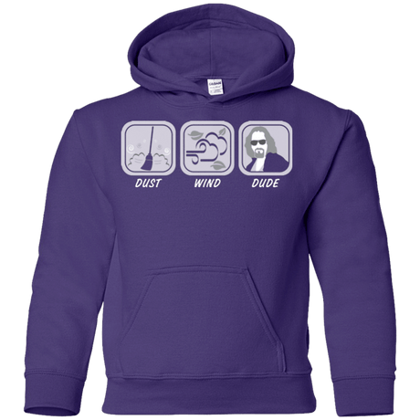 Sweatshirts Purple / YS Dust Wind Dude Youth Hoodie