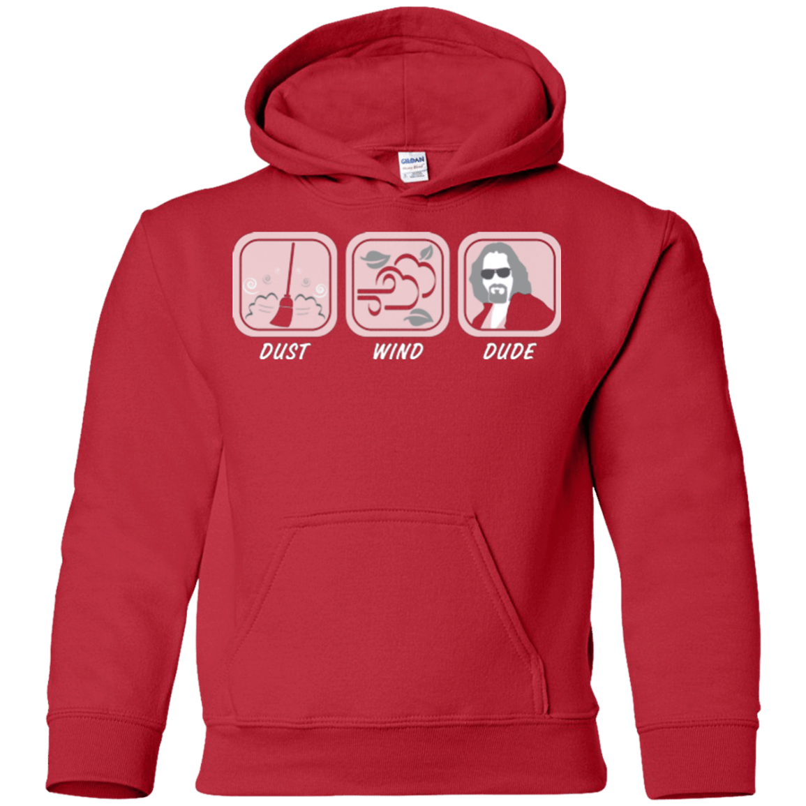 Sweatshirts Red / YS Dust Wind Dude Youth Hoodie