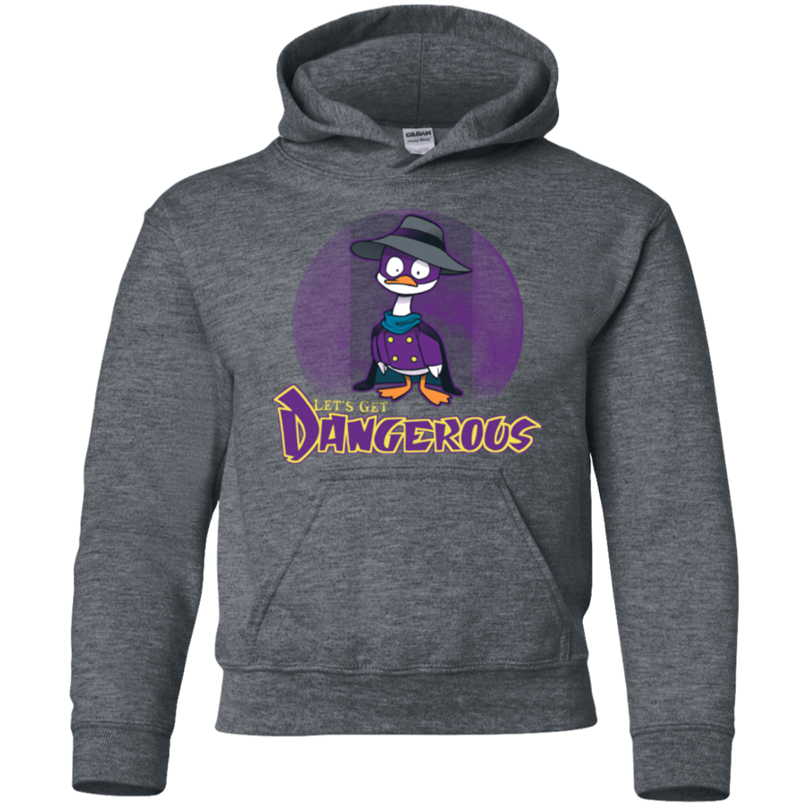 Sweatshirts Dark Heather / YS DW Duck Youth Hoodie