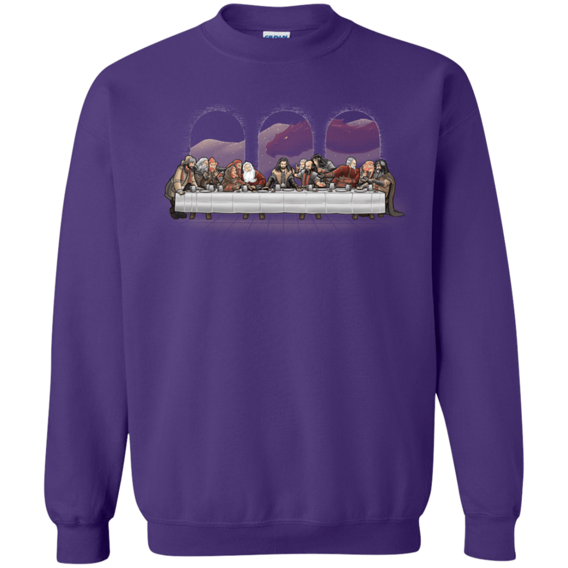 Sweatshirts Purple / S Dwarf Dinner Crewneck Sweatshirt