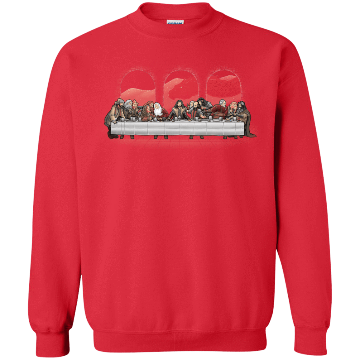 Sweatshirts Red / S Dwarf Dinner Crewneck Sweatshirt