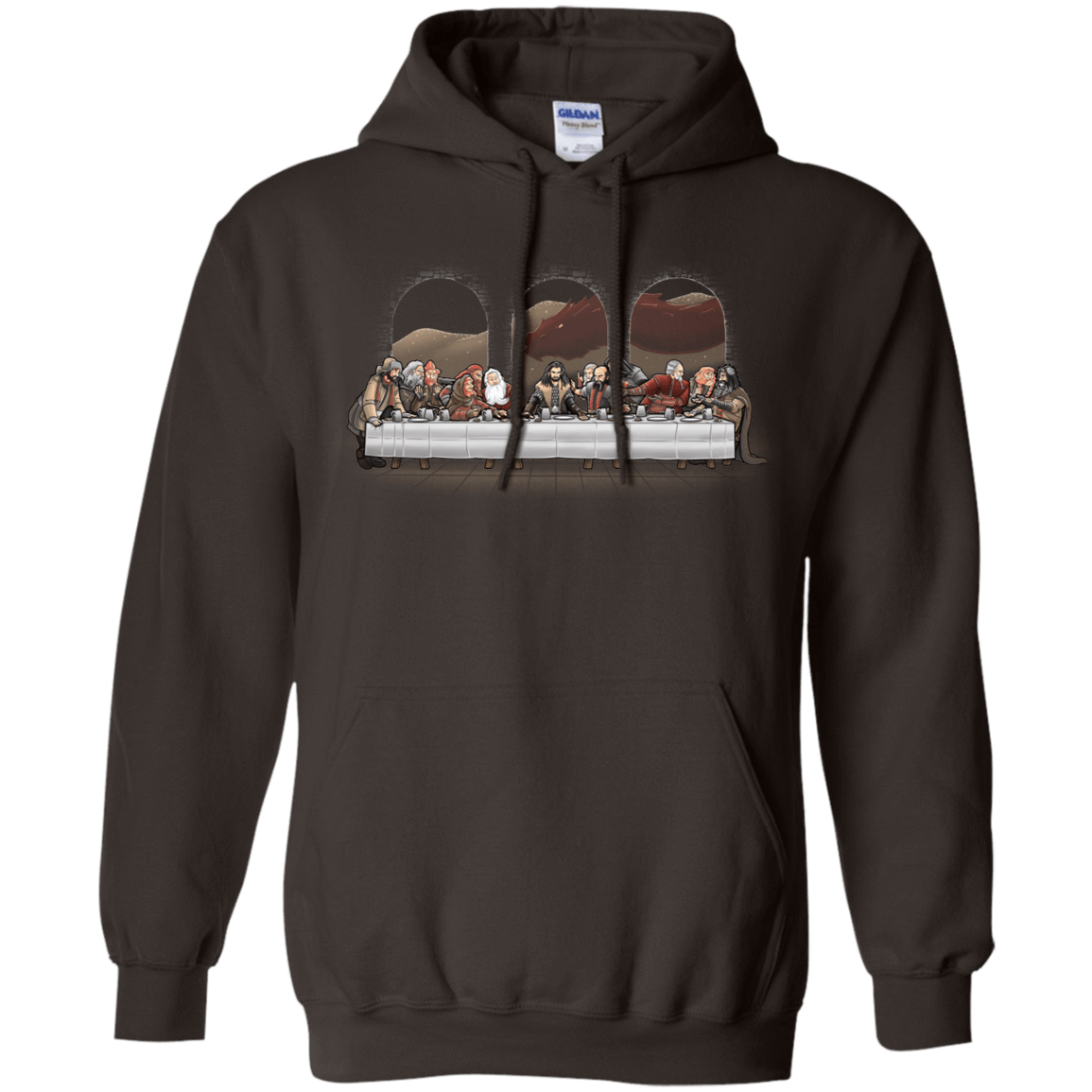 Sweatshirts Dark Chocolate / S Dwarf Dinner Pullover Hoodie