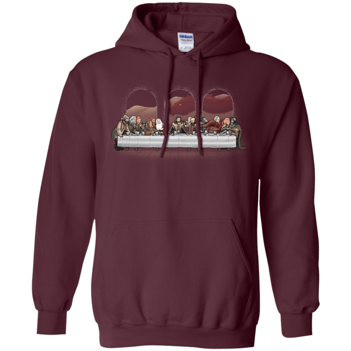 Sweatshirts Maroon / S Dwarf Dinner Pullover Hoodie