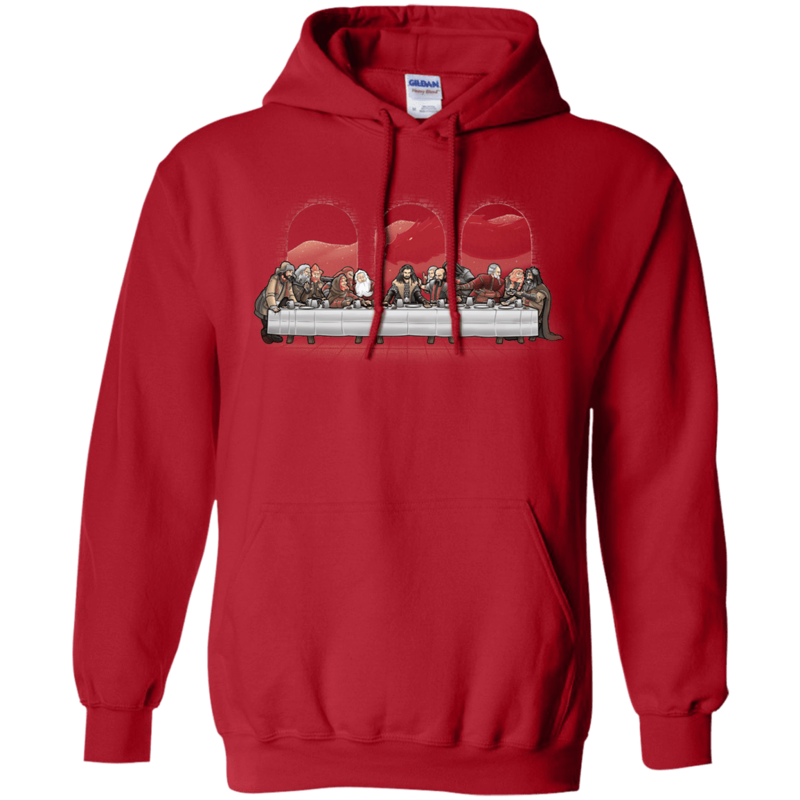 Sweatshirts Red / S Dwarf Dinner Pullover Hoodie