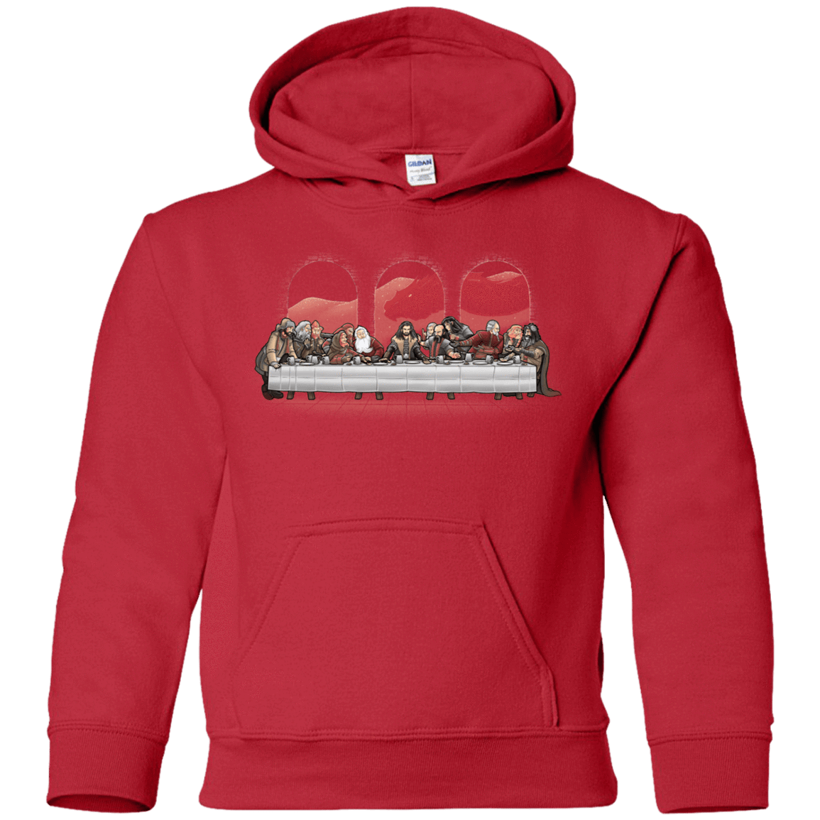Sweatshirts Red / YS Dwarf Dinner Youth Hoodie
