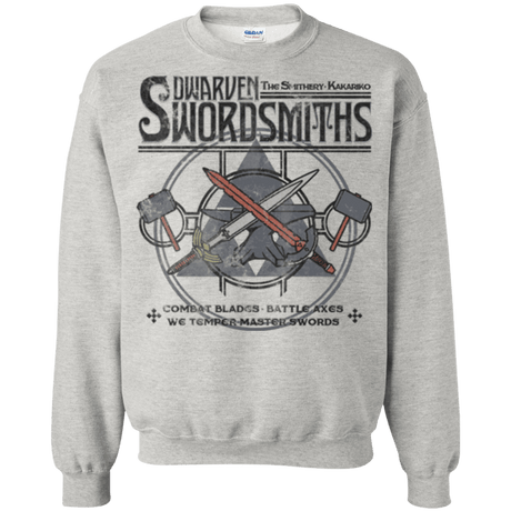 Sweatshirts Ash / Small Dwarven Swordsmiths Crewneck Sweatshirt