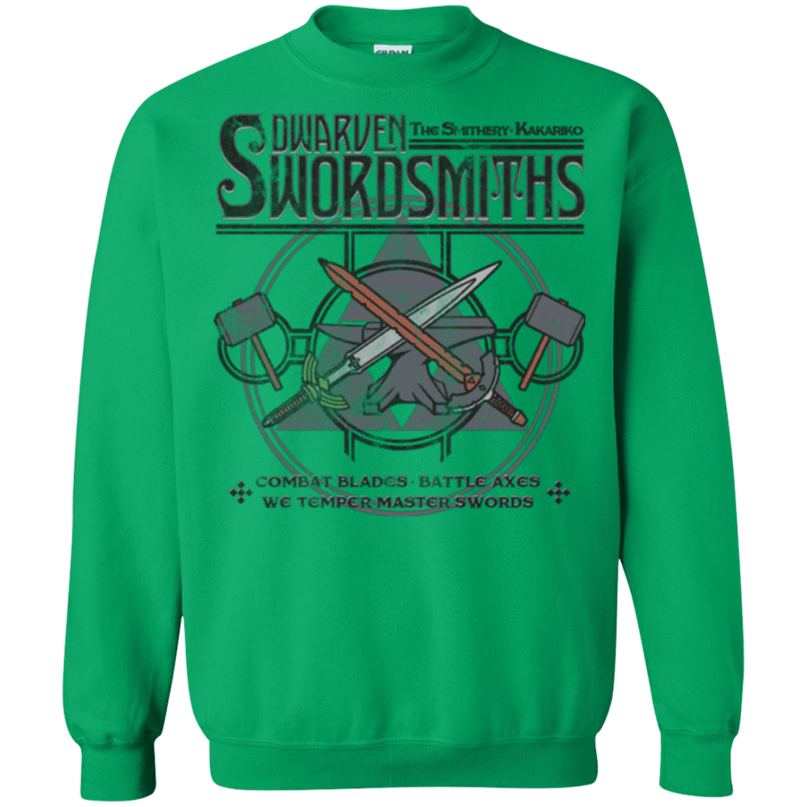 Sweatshirts Irish Green / Small Dwarven Swordsmiths Crewneck Sweatshirt