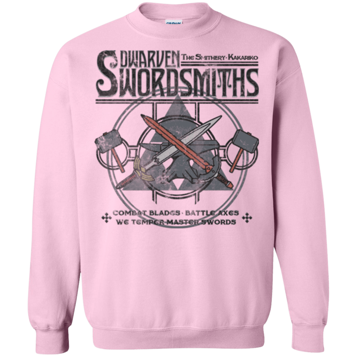 Sweatshirts Light Pink / Small Dwarven Swordsmiths Crewneck Sweatshirt