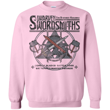 Sweatshirts Light Pink / Small Dwarven Swordsmiths Crewneck Sweatshirt