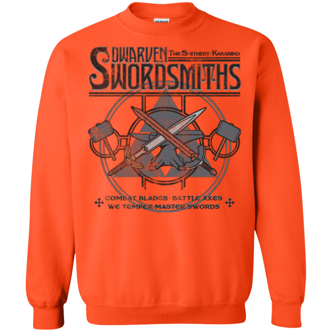 Sweatshirts Orange / Small Dwarven Swordsmiths Crewneck Sweatshirt