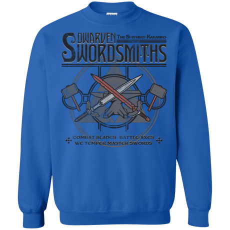 Sweatshirts Royal / Small Dwarven Swordsmiths Crewneck Sweatshirt