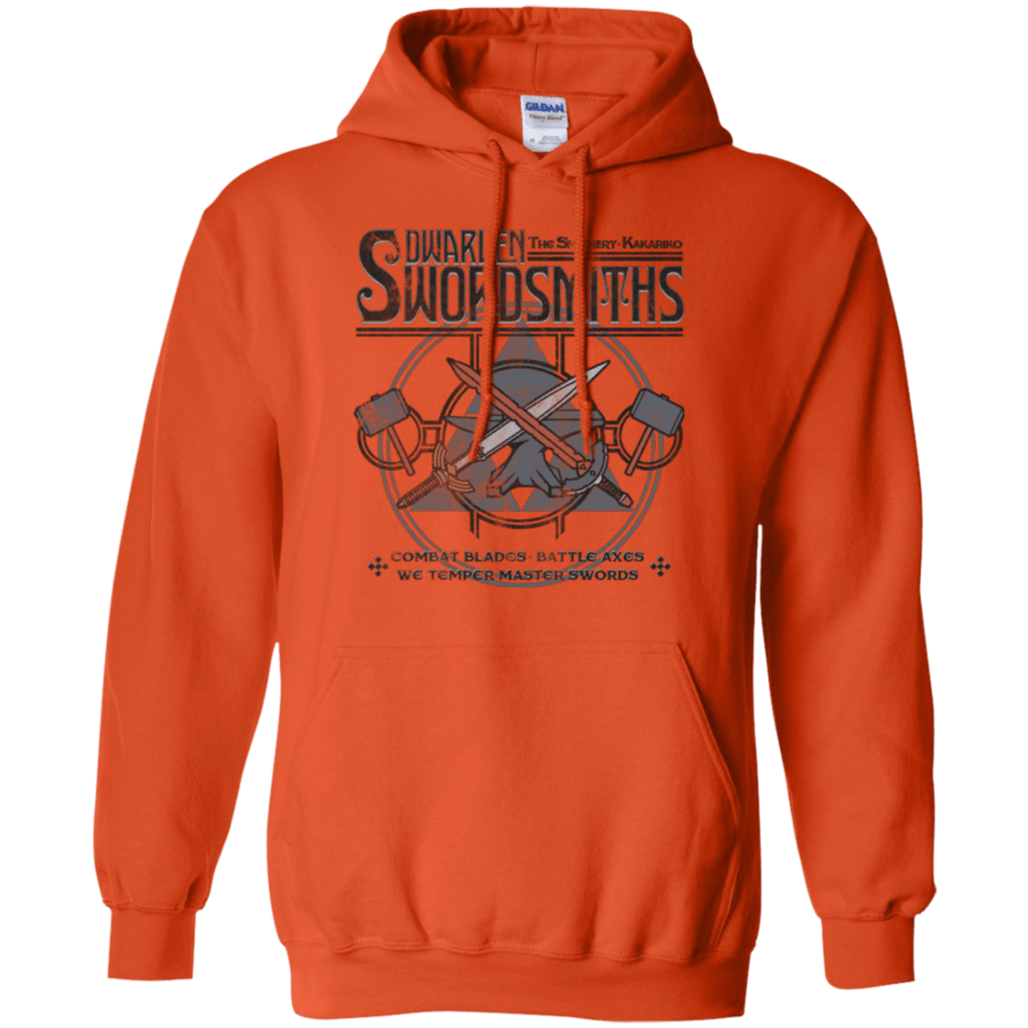 Sweatshirts Orange / Small Dwarven Swordsmiths Pullover Hoodie