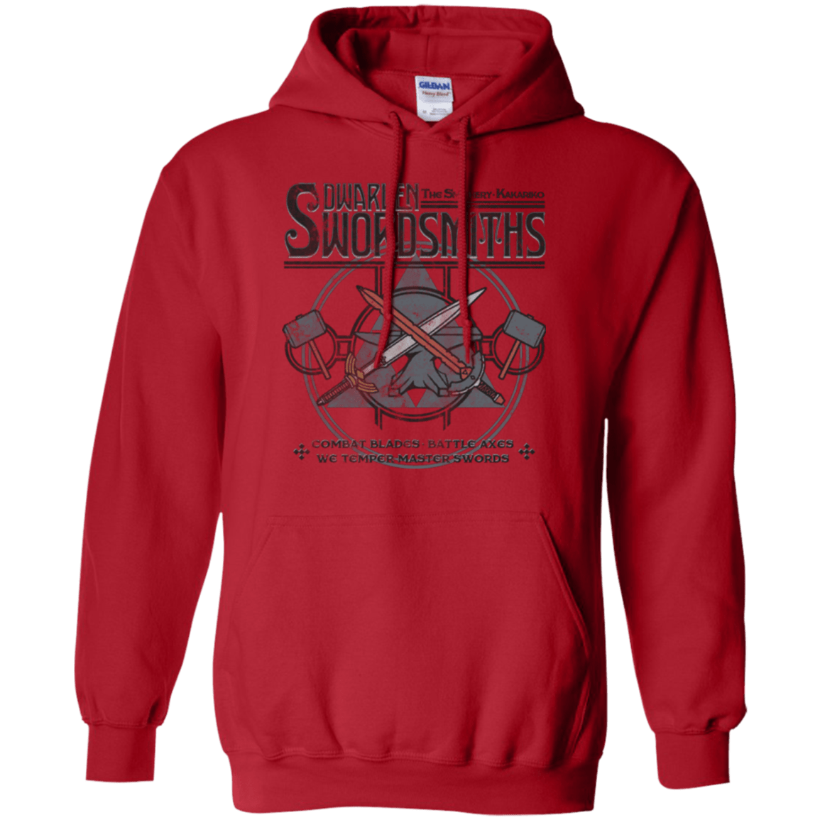 Sweatshirts Red / Small Dwarven Swordsmiths Pullover Hoodie