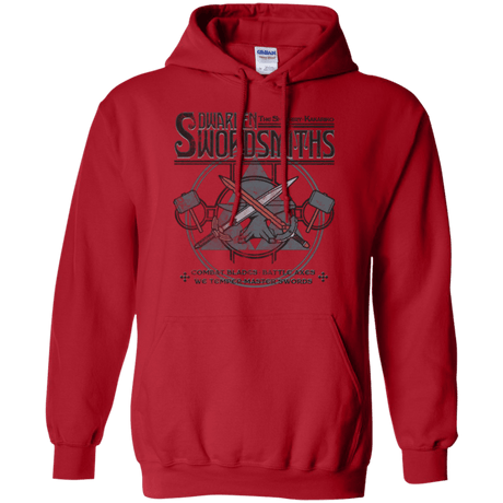 Sweatshirts Red / Small Dwarven Swordsmiths Pullover Hoodie