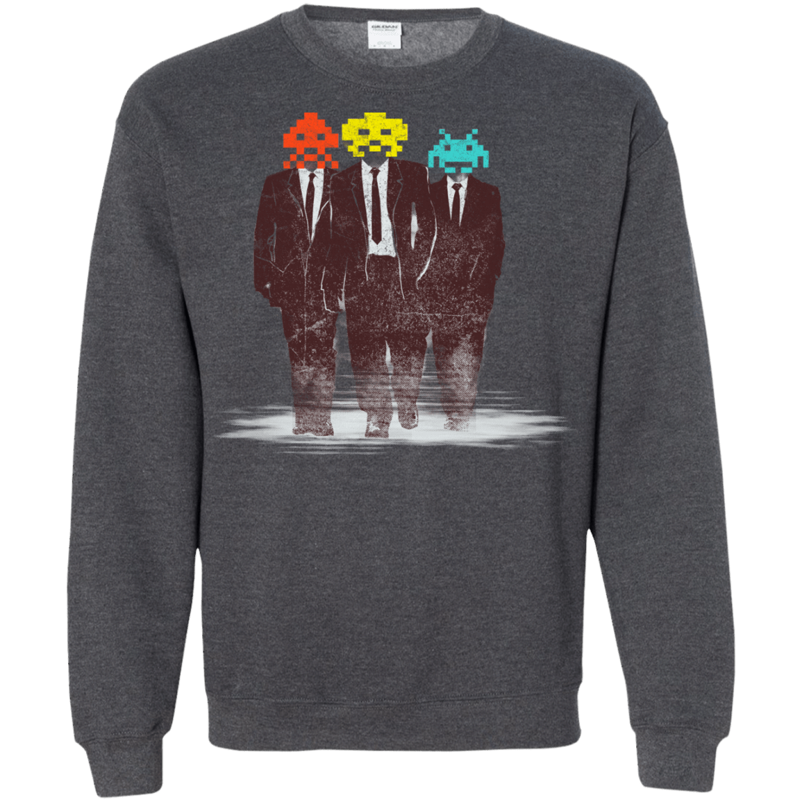 Sweatshirts Dark Heather / S Earth Invaders Crewneck Sweatshirt