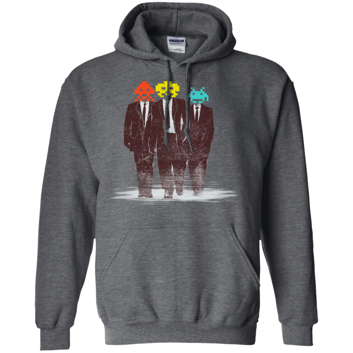 Sweatshirts Dark Heather / S Earth Invaders Pullover Hoodie