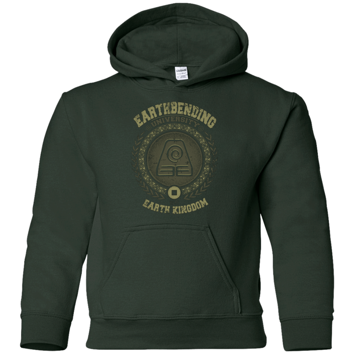 Sweatshirts Forest Green / YS Earthbending university Youth Hoodie