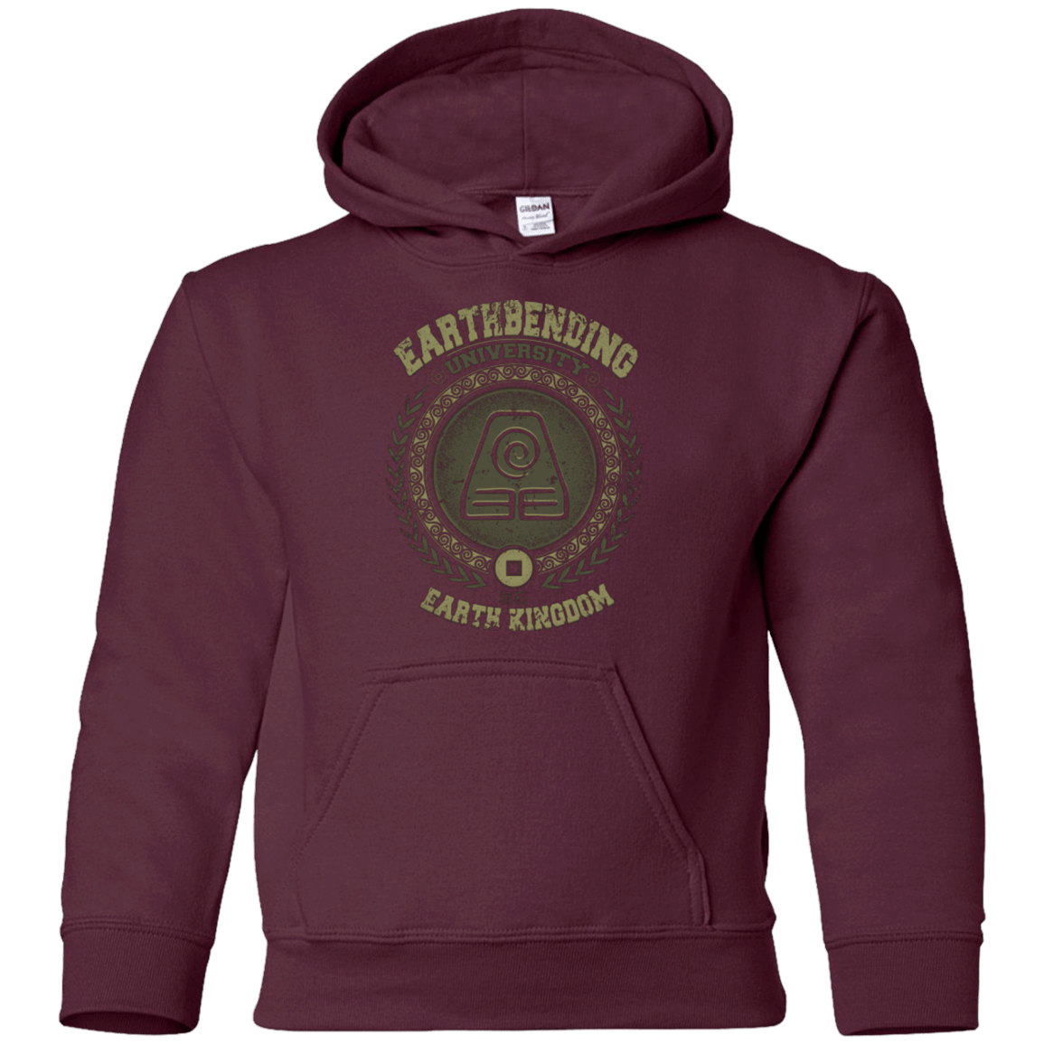 Sweatshirts Maroon / YS Earthbending university Youth Hoodie