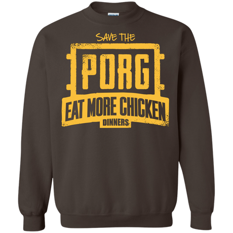Sweatshirts Dark Chocolate / Small Eat More Chicken Crewneck Sweatshirt