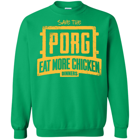 Sweatshirts Irish Green / Small Eat More Chicken Crewneck Sweatshirt