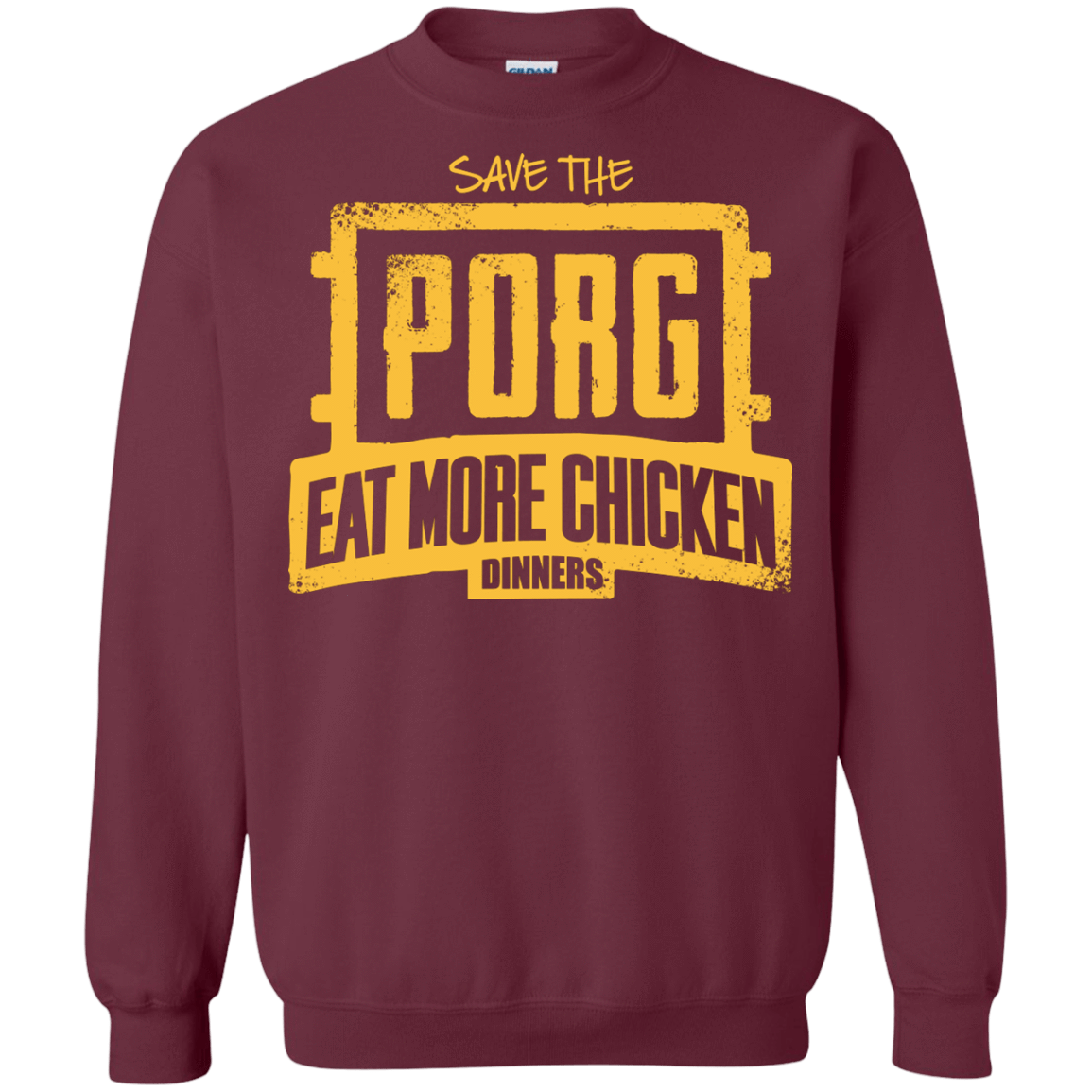 Sweatshirts Maroon / Small Eat More Chicken Crewneck Sweatshirt