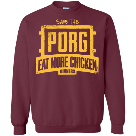 Sweatshirts Maroon / Small Eat More Chicken Crewneck Sweatshirt