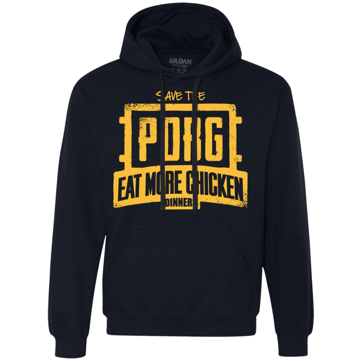 Sweatshirts Navy / Small Eat More Chicken Premium Fleece Hoodie