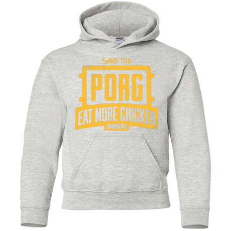 Sweatshirts Ash / YS Eat More Chicken Youth Hoodie